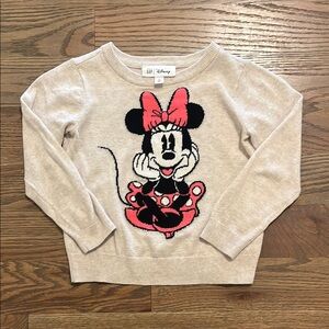 Baby Gap Minnie Mouse Sweater Size 5 GUC runs small
